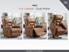 Sandringham Leather Lift & Tilt Leather Recliner Chair - Camel Colour