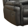 Farnham Black Leather Air Recliner Suite