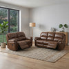 Farnham Tan Leather Air Recliner Suite
