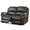 Farnham Black Leather Air Recliner Suite