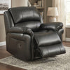 Farnham Black Leather Air Recliner Suite