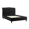 Rosa Black Velvet Bed Frame