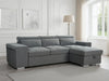 Grey Artemis Sofabed Universal Corner with Storage