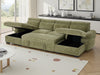 Hudson U Shape Sofa Bed in Green