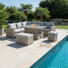 Louie large corner rattan dining set