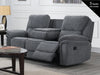 Belmont Reclining Suite in Grey Fabric