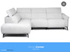 The Torino Contemporary Electric Light Grey Corner Sofa