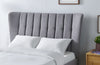 Tasya Light Grey Fabric Bed