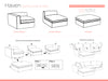 Haven Modular Suite Hazlenut