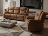 Darlington Tan Electric Recliner Sofa