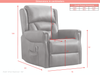 Sandringham Leather Lift & Tilt Leather Recliner Chair - Camel Colour