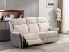 Treyton Fusion Beige Electric Recliner Suite on Sale