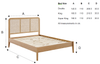 Giselle Rattan Bed Frame