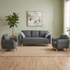 Geogia Fixed Suite in Dark Grey