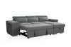 Grey Artemis Sofabed Universal Corner with Storage