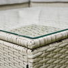 U shape rattan garden set