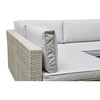 U shape rattan garden set