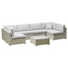U shape rattan garden set