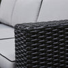Hampshire Rising Firepit Dining Set in Black