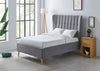 Tasya Light Grey Fabric Bed
