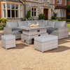 Louie large corner rattan dining set