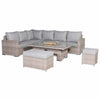 Louie large corner rattan dining set