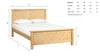Kenji Oak Wooden Bed Frame