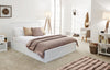 COMO 150CM WOODEN OTTOMAN BED WHITE