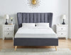 Tasya Dark Grey Fabric Bed