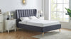 Tasya Dark Grey Fabric Bed