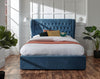 DAKOTA 135CM OTTOMAN BED WITH SOLID BASE TEAL