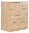 Oak Effect 4 Piece Bedroom Furniture Set