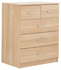 Oak Effect 4 Piece Bedroom Furniture Set