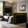 New Gold Strip Tv Bed
