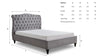 Rosa Light Grey Fabric Bed Frame