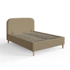 FLORENCE KING SIZE BOUCLE OTTOMAN BED NATURAL MUSHROOM