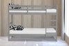 Grey Bailey Wooden Bunk Bed