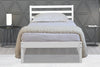 Maxwell White Wooden Bed Frame