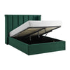 Polaris Emerald Green Ottoman Storage Bed