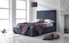 MILAZZO KING SIZE OTTOMAN BED NIGHTSHADOW BLUE