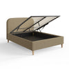 FLORENCE DOUBLE BOUCLE OTTOMAN BED NATURAL MUSHROOM