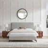 Dawn Fabric Bed Frame in Grey