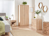 Oak Effect 3 Piece Bedroom Furniture Set