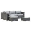 Grey Luxury Zen Rattan Universal Corner Sofa Set available from Not Just Beds