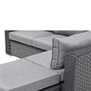 Grey Luxury Zen Rattan Universal Corner Sofa Set available from Not Just Beds