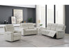 Belford Electric Reclining Suite in Beige Fabric