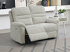 Belford Electric Reclining Suite in Beige Fabric