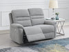 Belford Electric Reclining Suite in Light Grey Fabric