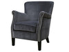 Grey Velvet Harlow Armchair